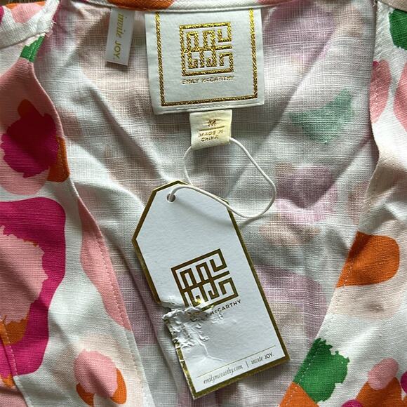 NWT Emily McCarthy Spot Cheetah Day Robe Top Size Medium - Picture 2 of 5